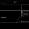 40' Container Office Storage Combo floor plan